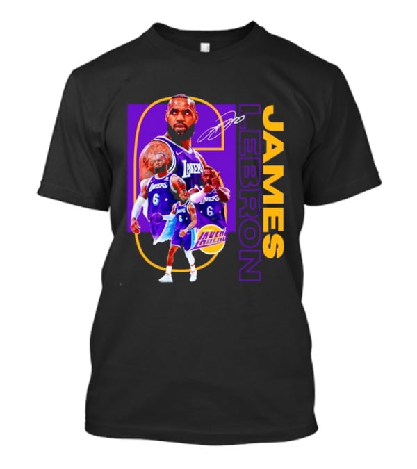 LeBron James Los Angeles Lakers 6 NBA Basketball T-Shirt