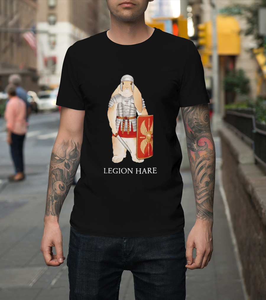 Legion Hare Roman Soldier Rabbit Warrior Bunny T-Shirt