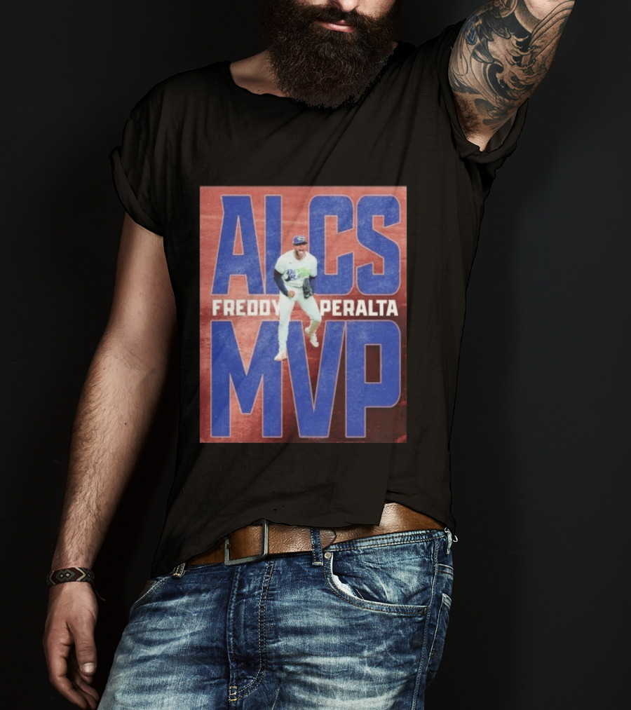 ALCS MVP Freddy Peralta Devil Rays MLB Baseball T-Shirt