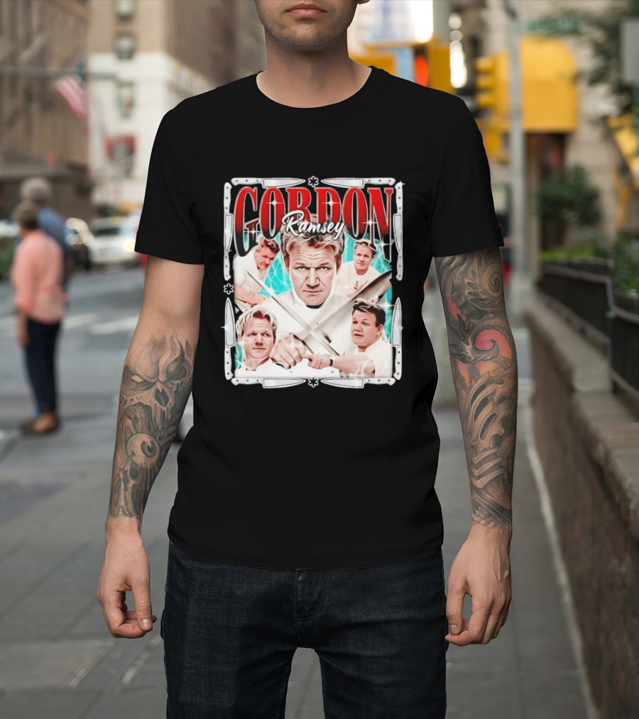 Gordon Ramsay Culinary Legend Chef Cooking Iconic Expressions T-Shirt