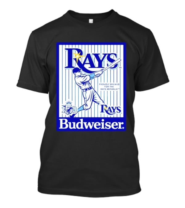 Rays Budweiser Proudly Brewed For The Rays Republic 150 Baseball Celebration T-Shirt
