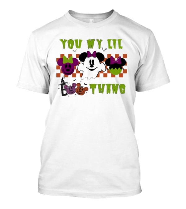 You My Lil Boo Thang Halloween Minnie Mouse Ghost Pumpkins T-Shirt