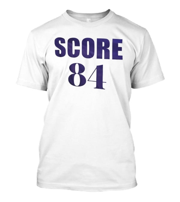 SCORE 84 Sports Jersey Athletic Number T-Shirt