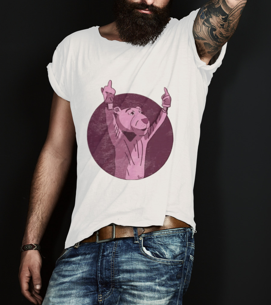 The Pink Panther Middle Finger By Lluvia T-Shirt
