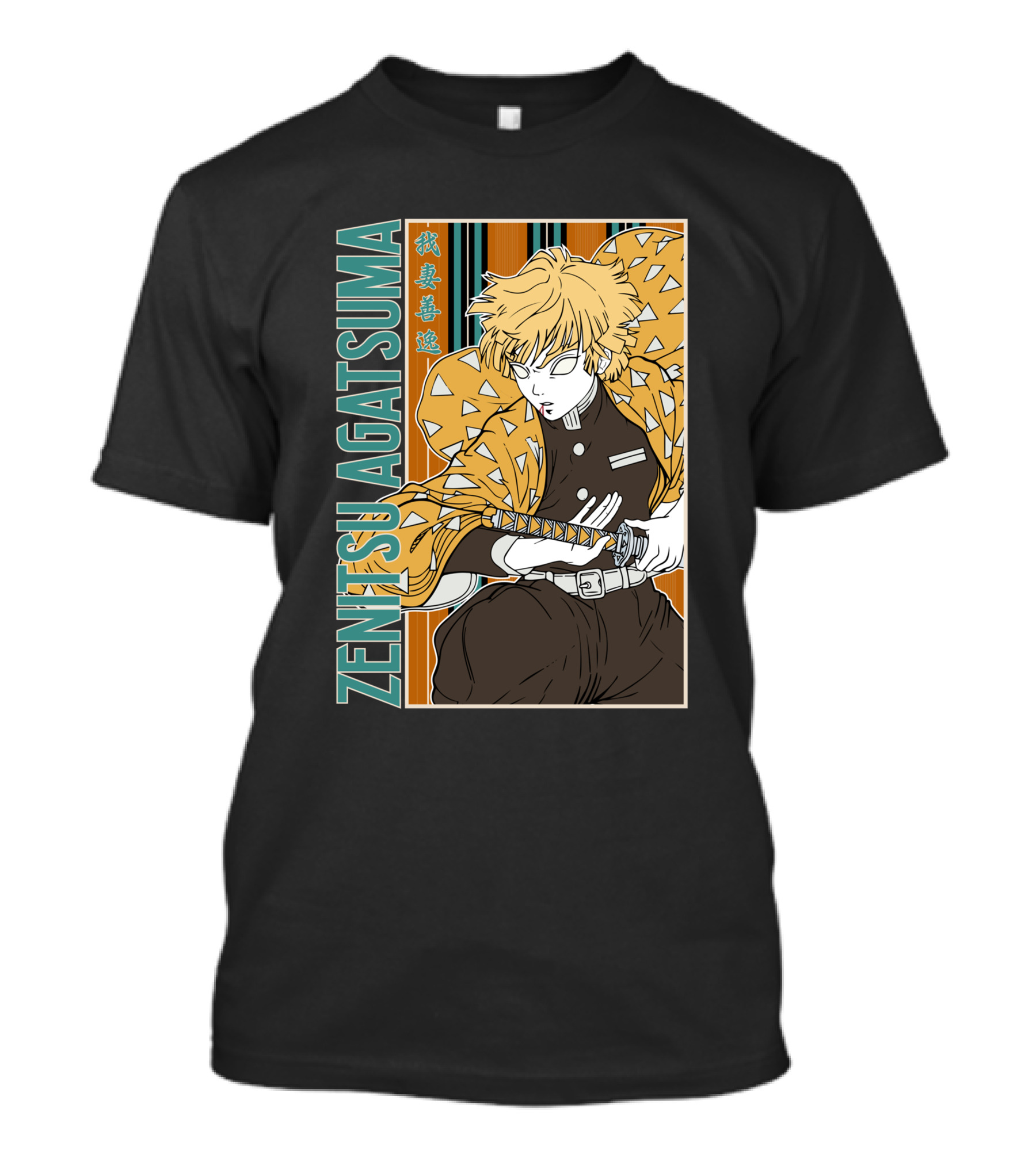 Zenitsu Agatsuma Kimetsu No Yaiba Demon Slayer T-Shirt