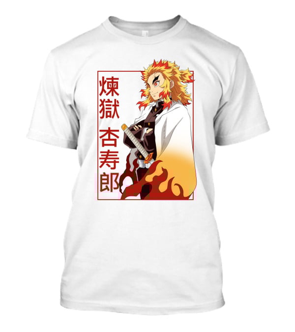Demon Slayer Kimetsu No Yaiba Rengoku Kyojuro Flame Hashira T-Shirt