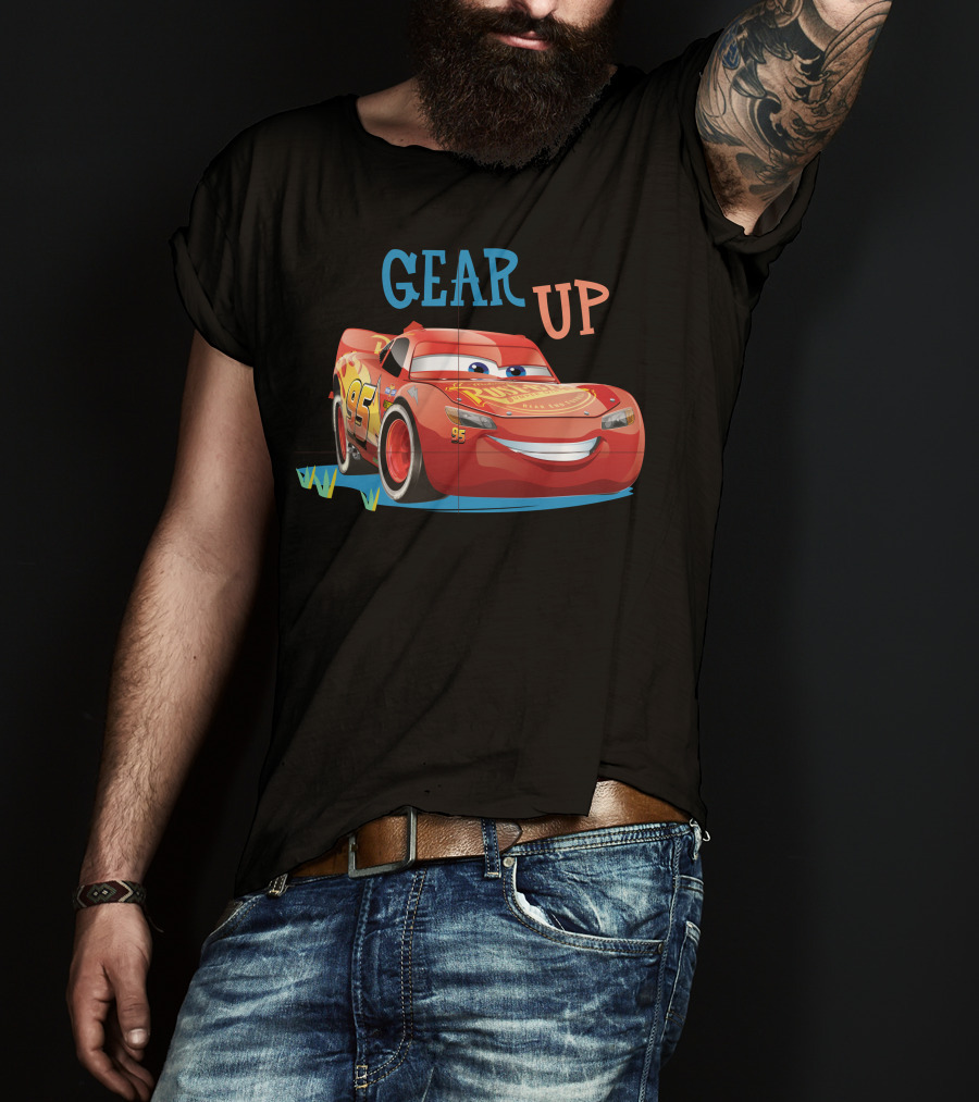 GEAR UP Car 95 Lightning McQueen T-Shirt
