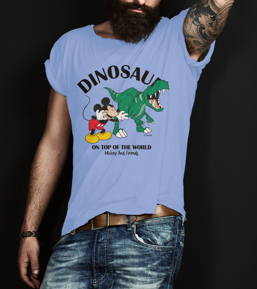 DINOSAUR On Top Of The World Mickey And Friends T-Shirt