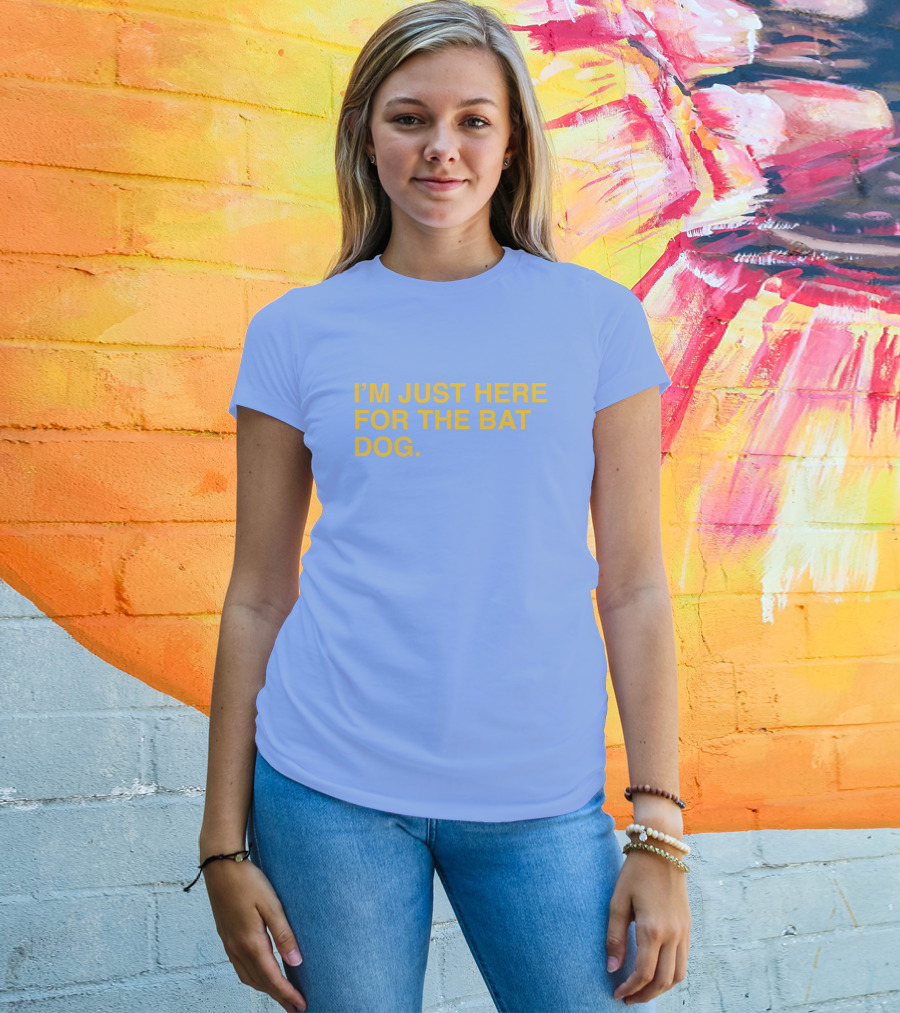 Pelican Baseball I'm Just Here For The Bat Dog T-Shirt
