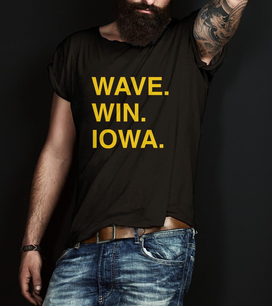 Wave Win Iowa Cody Hills UI Childrens Hawkeyes Obvious Merch T-Shirt