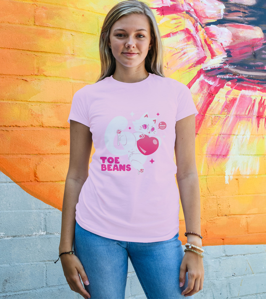 Toe Beans Juicy Cat Candy Heart Kawaii T-Shirt