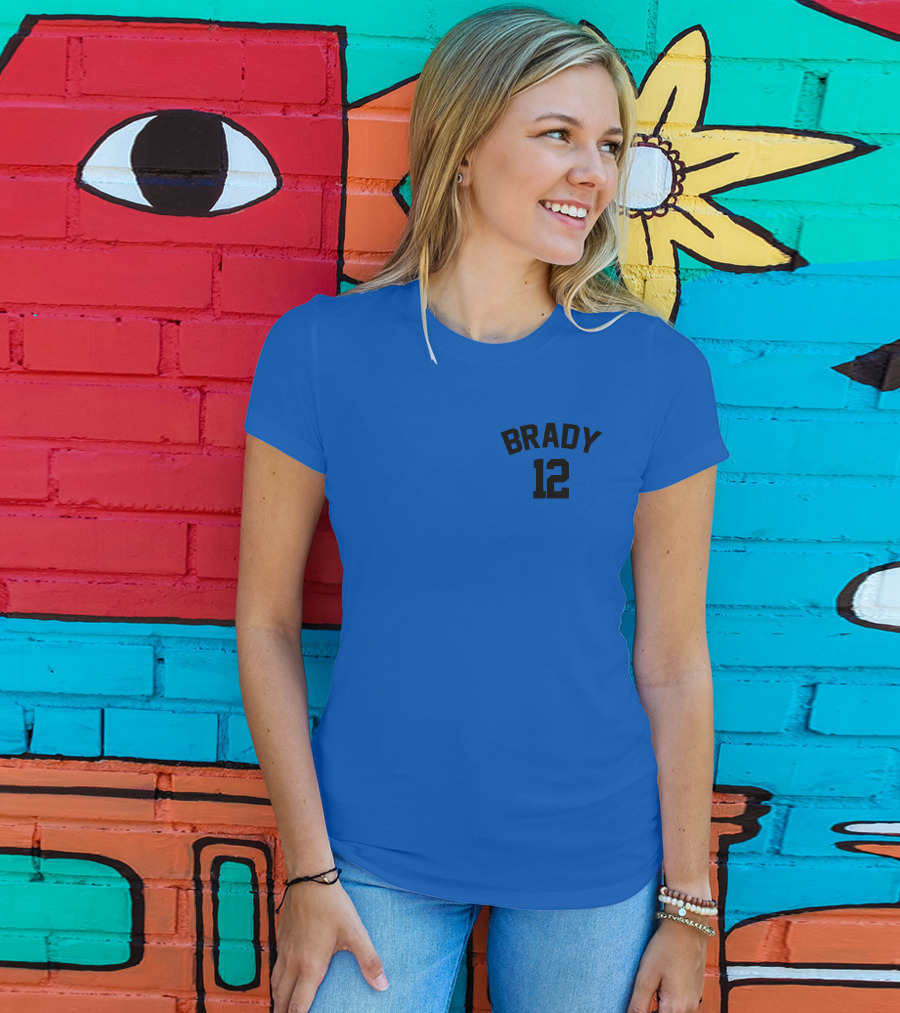 Brady 12 NFL JC Cornell Football Jersey T-Shirt