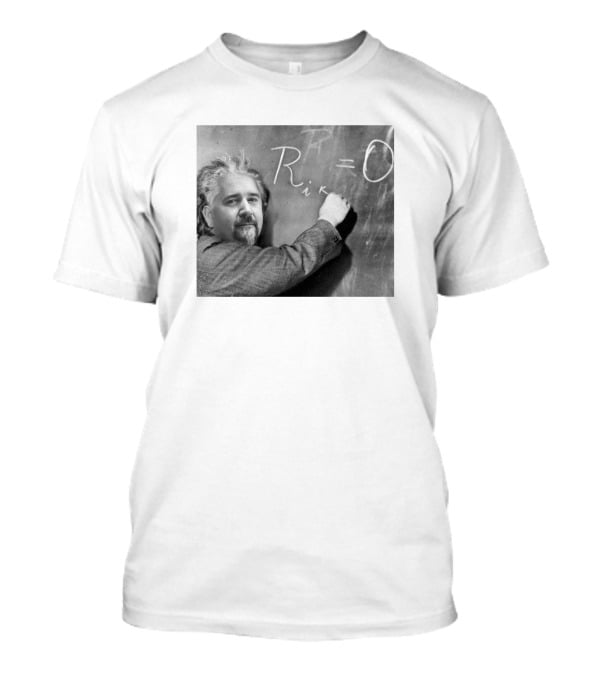 Guy Fieri Merch Guy-Nstein R Equals Zero Equation Chalkboard Image T-Shirt