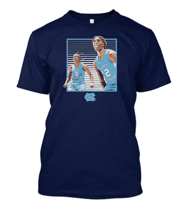 UNC Basketball Armando Bacot Caleb Love North Carolina Tar Heels T-Shirt