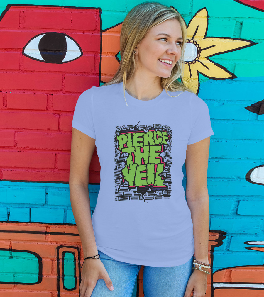 Pierce The Veil Freakish Beast Brick Wall T-Shirt