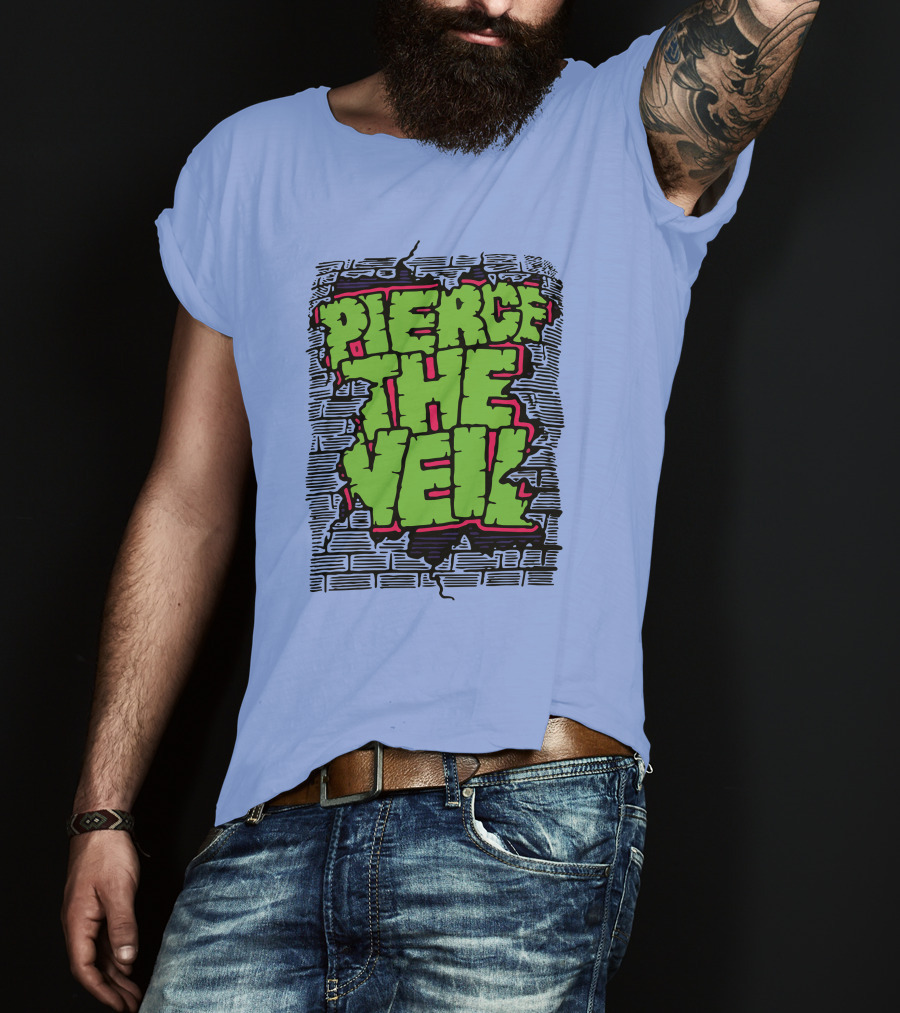 Pierce The Veil Freakish Beast Brick Wall T-Shirt
