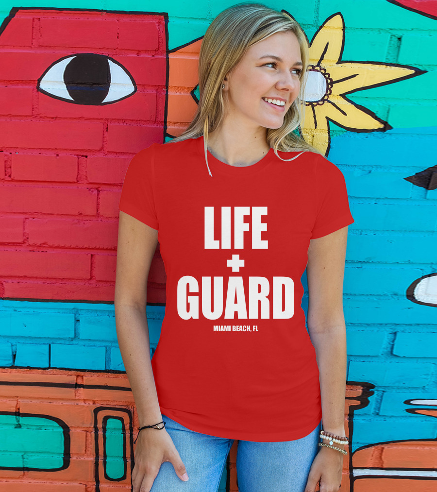Lifeguard Miami Beach FL Thomas Sanders T-Shirt