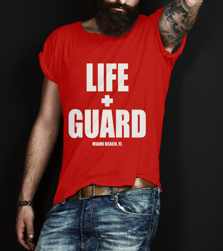 Lifeguard Miami Beach FL Thomas Sanders T-Shirt