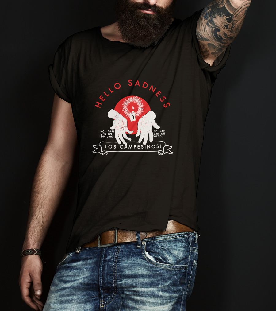 Los Campesinos Hello Sadness No Heart Line No Life Line No Need Victoria T-Shirt