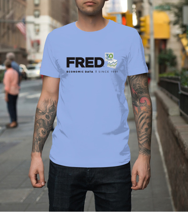 Shirt: FRED Economic Data 30 Years Since 1991 T-Shirt FRED Economic Data 30 Years Since 1991 T-Shirt