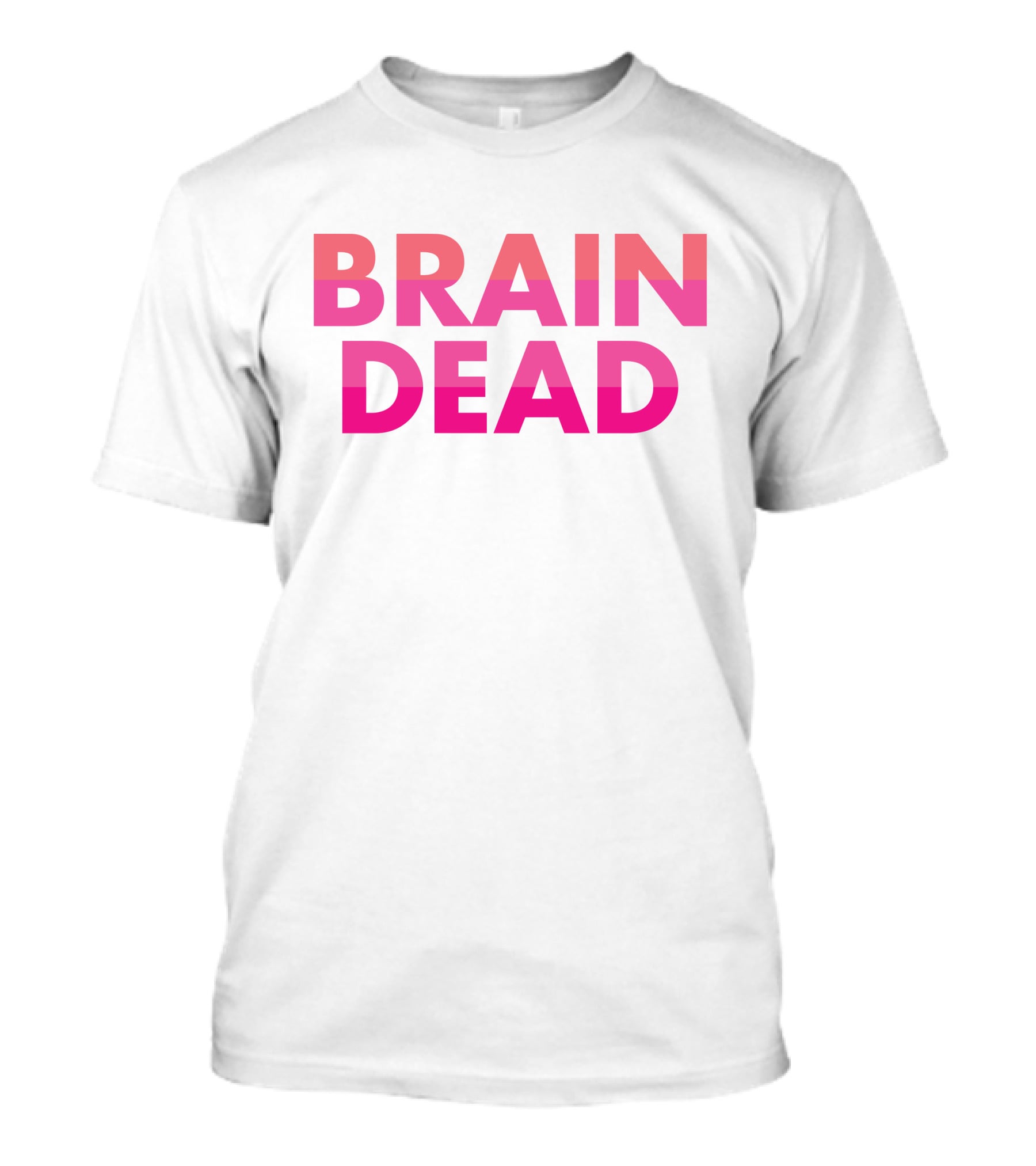 Ashleyloob Brain Dead Ashley Pink Gradient Text T-Shirt