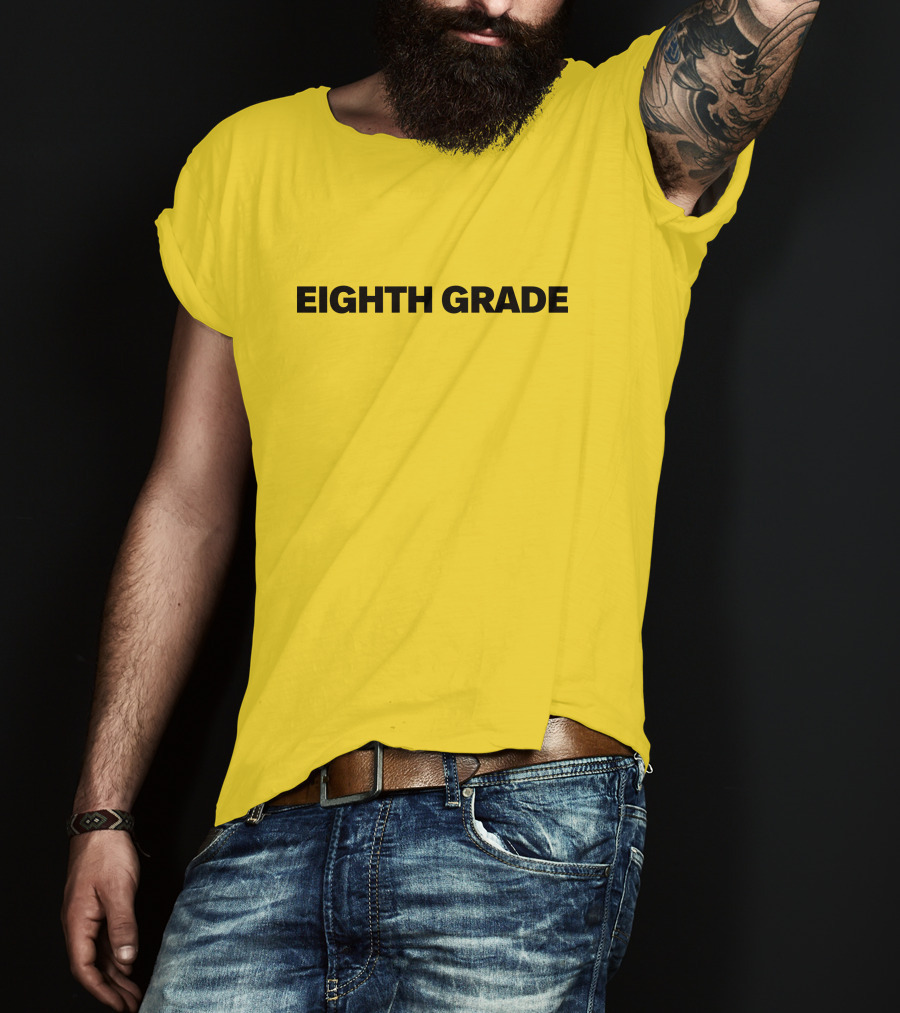 Eighth Grade Movie By Bo Burnham Yellow Background T-Shirt