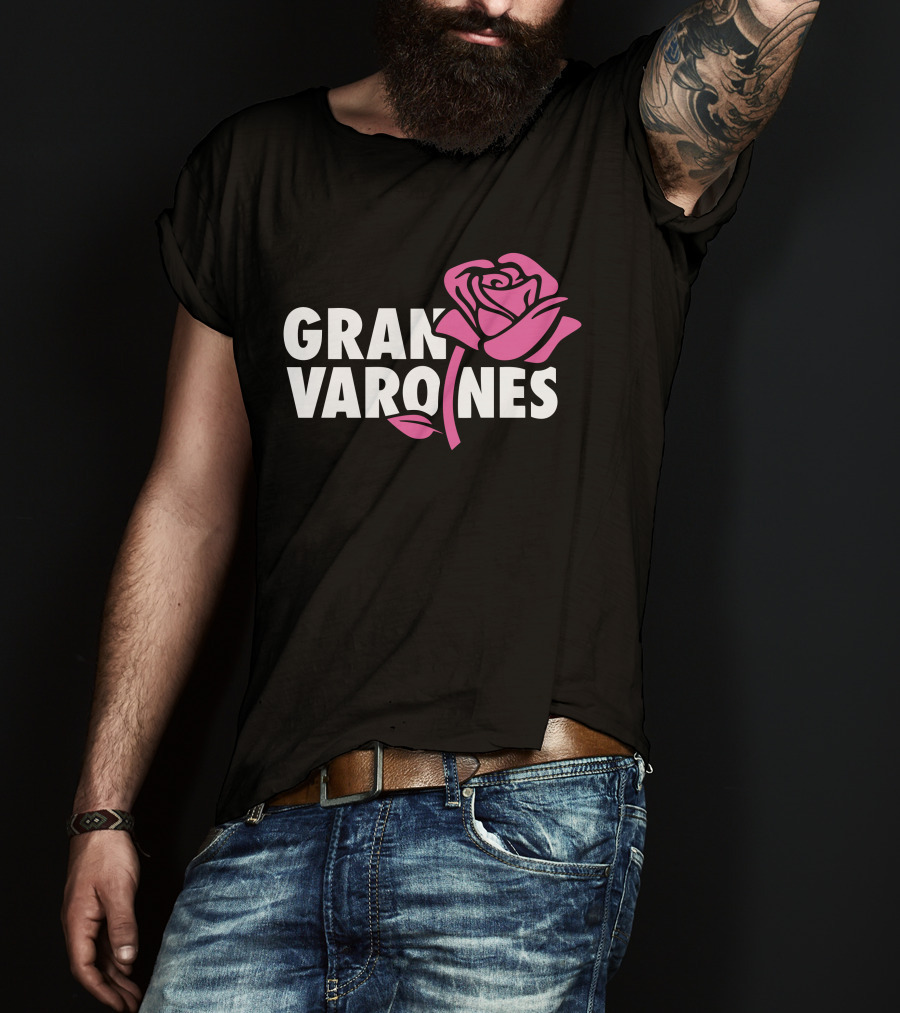 Gran Varones Rose Graphic Merch T-Shirt