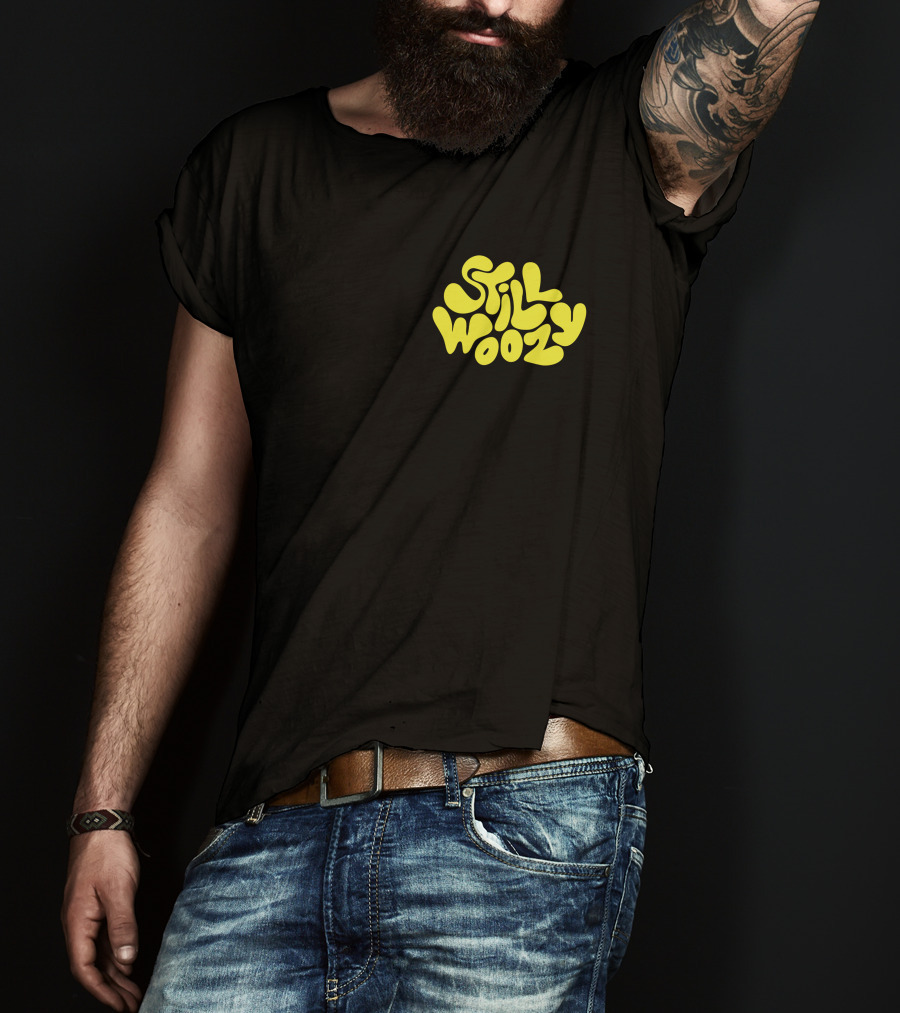Still Woozy Yellow Text Merch T-Shirt