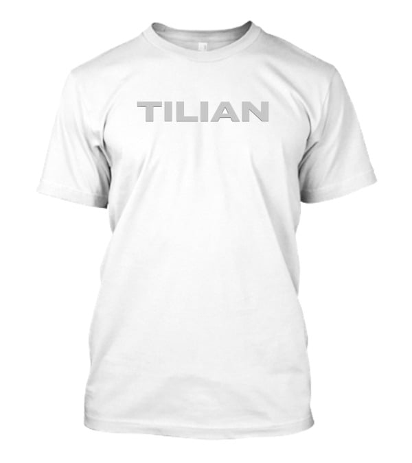 Tilian Merch Tilian Simple Gray Text T-Shirt