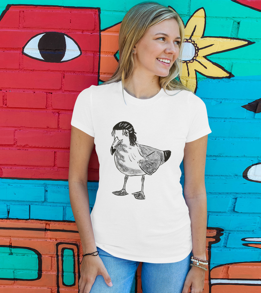 Eren Yeager Seagull Toast Guy Bird Anime Meme T-Shirt