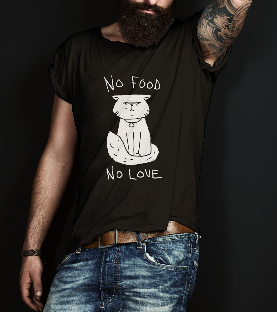 DeadByDayLightShop Meg's Cat No Food No Love T-Shirt