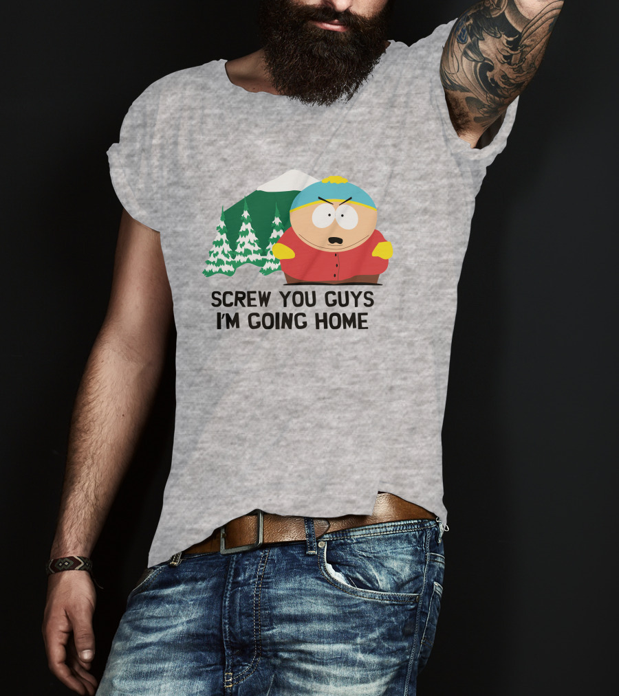 South Park Screw You Guys I'm Going Home Cartman Mountains Scene T-Shirt