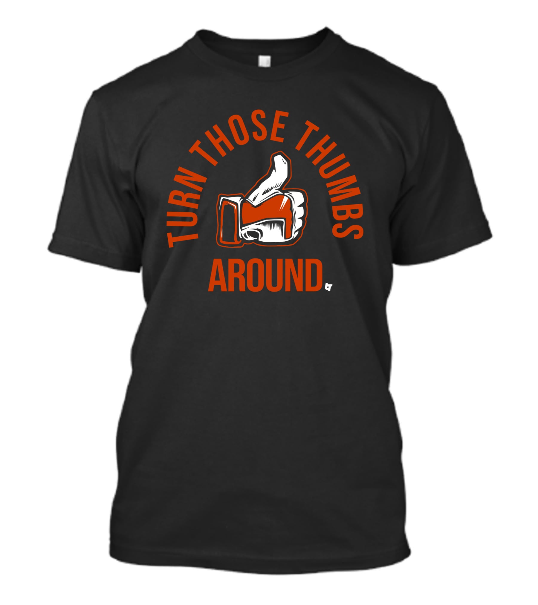 Turn Those Thumbs Around Orange Glove Iconic Image T-Shirt