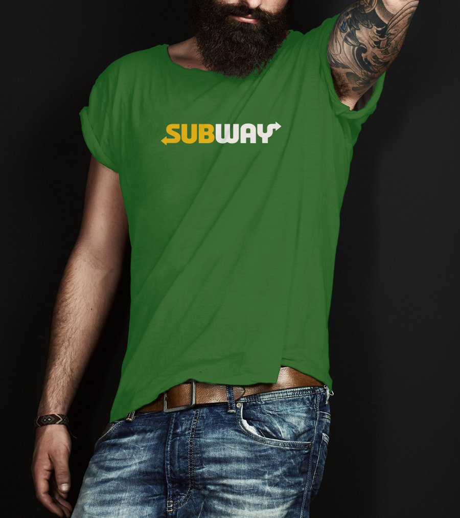 Keefler Subway Logo With Green Background T-Shirt