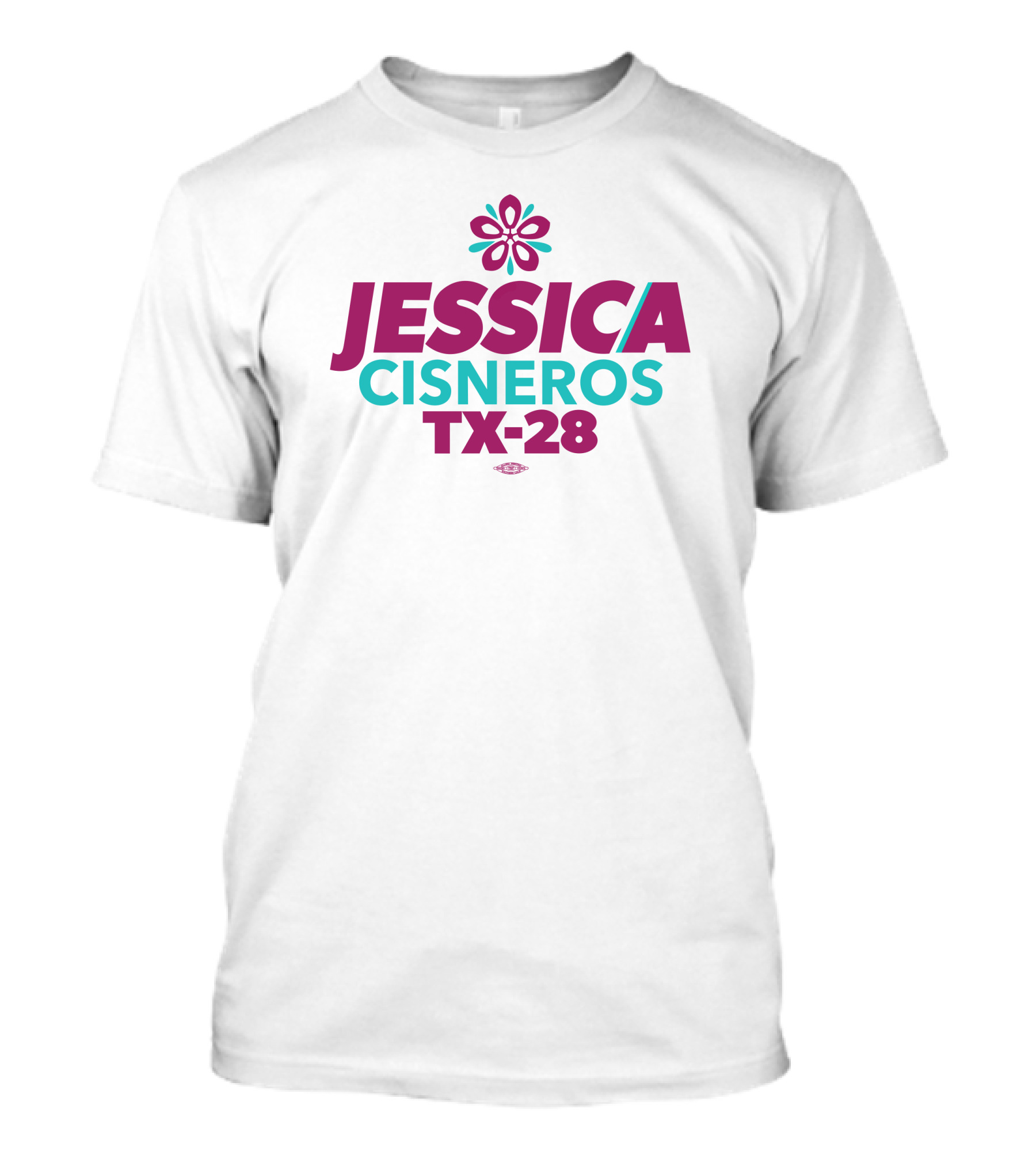 Jessica Cisneros TX-28 Flower Design For Congress Campaign T-Shirt