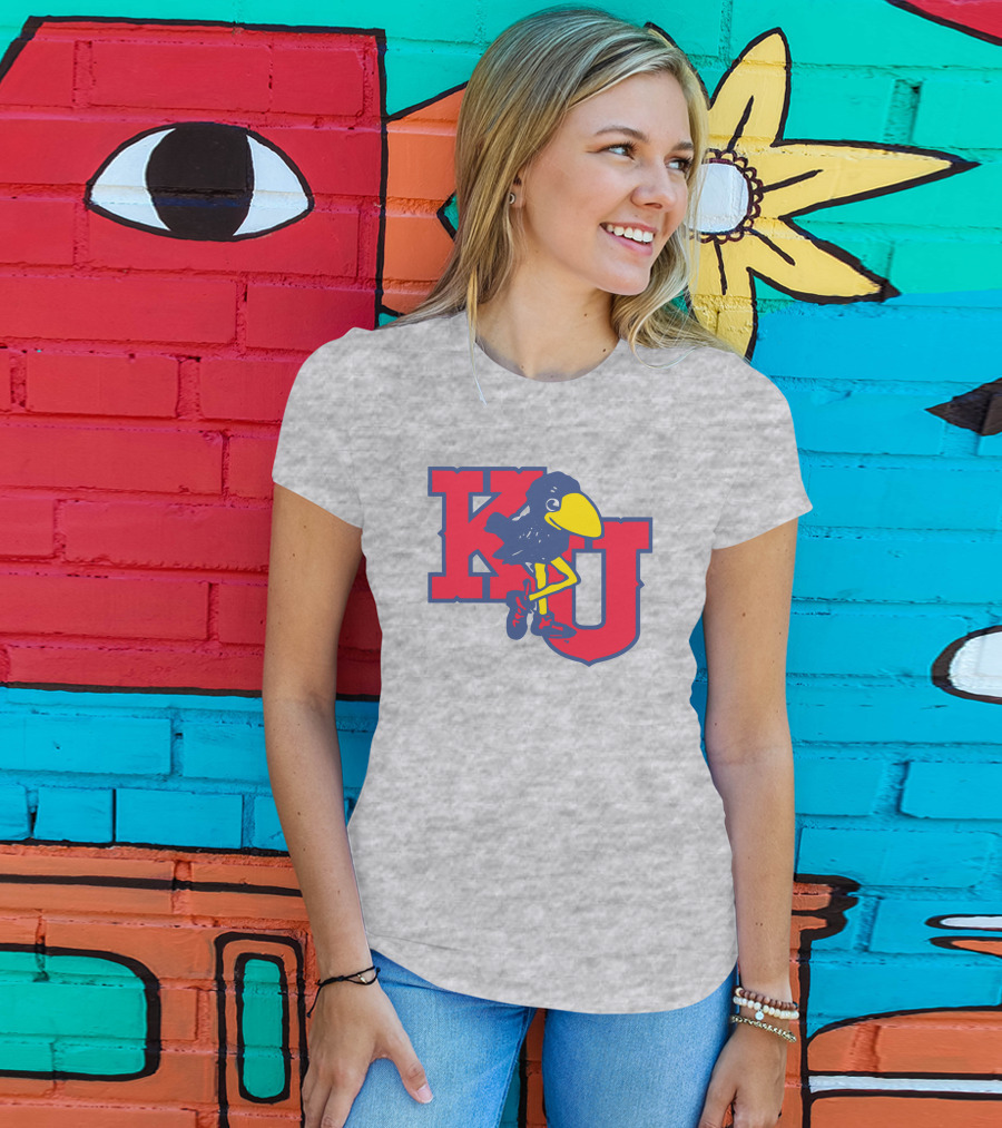 KU Homefield Vintage Long Leg Jayhawk T-Shirt