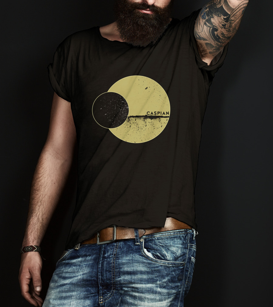 Marek Brave Solid Caspian Wrestle Mania Abstract Circles T-Shirt