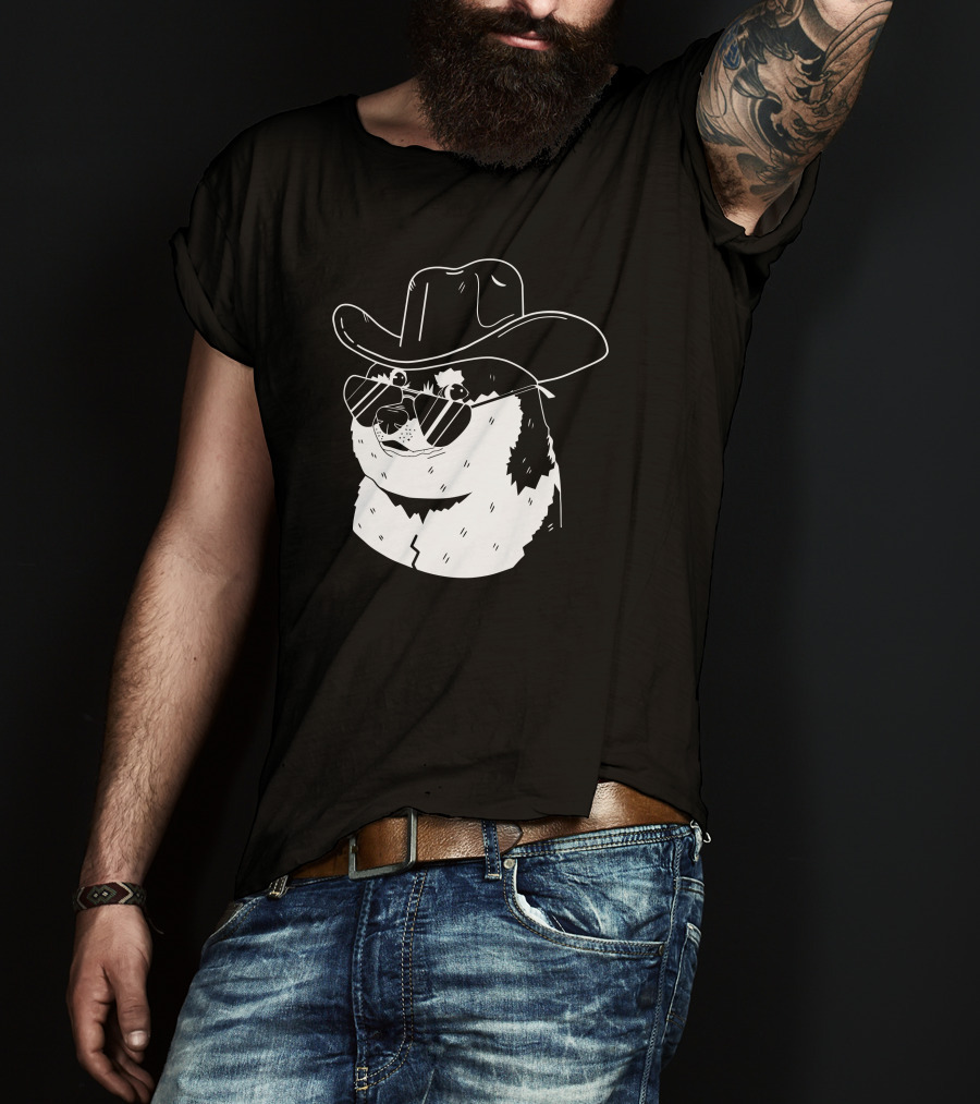 Rodeo Doge Riding Meme Remill Cryptocurrency NFT Concept T-Shirt