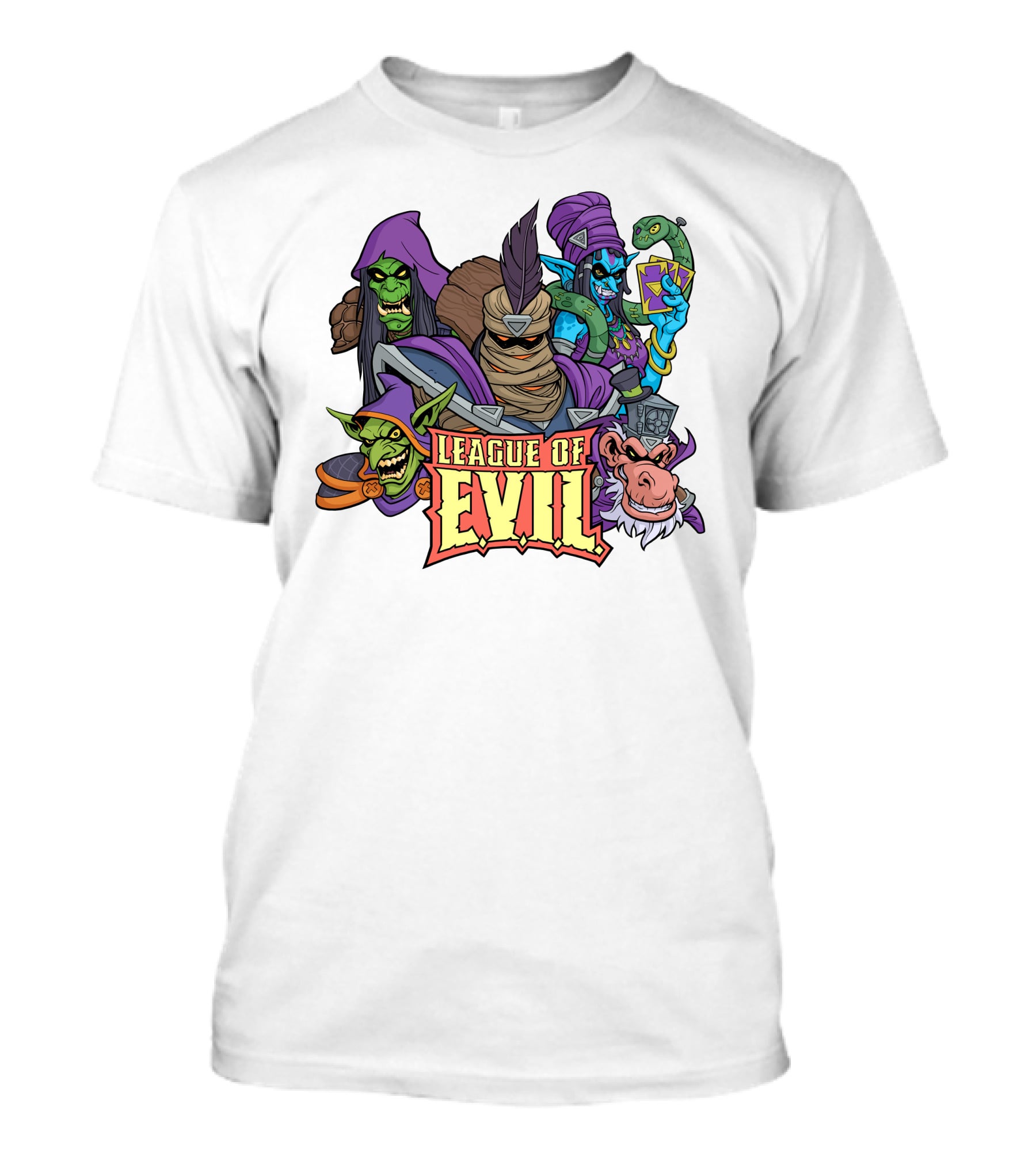 League Of Evil Fantasy Villains Assembly T-Shirt