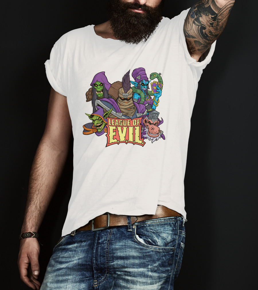 League Of Evil Fantasy Villains Assembly T-Shirt