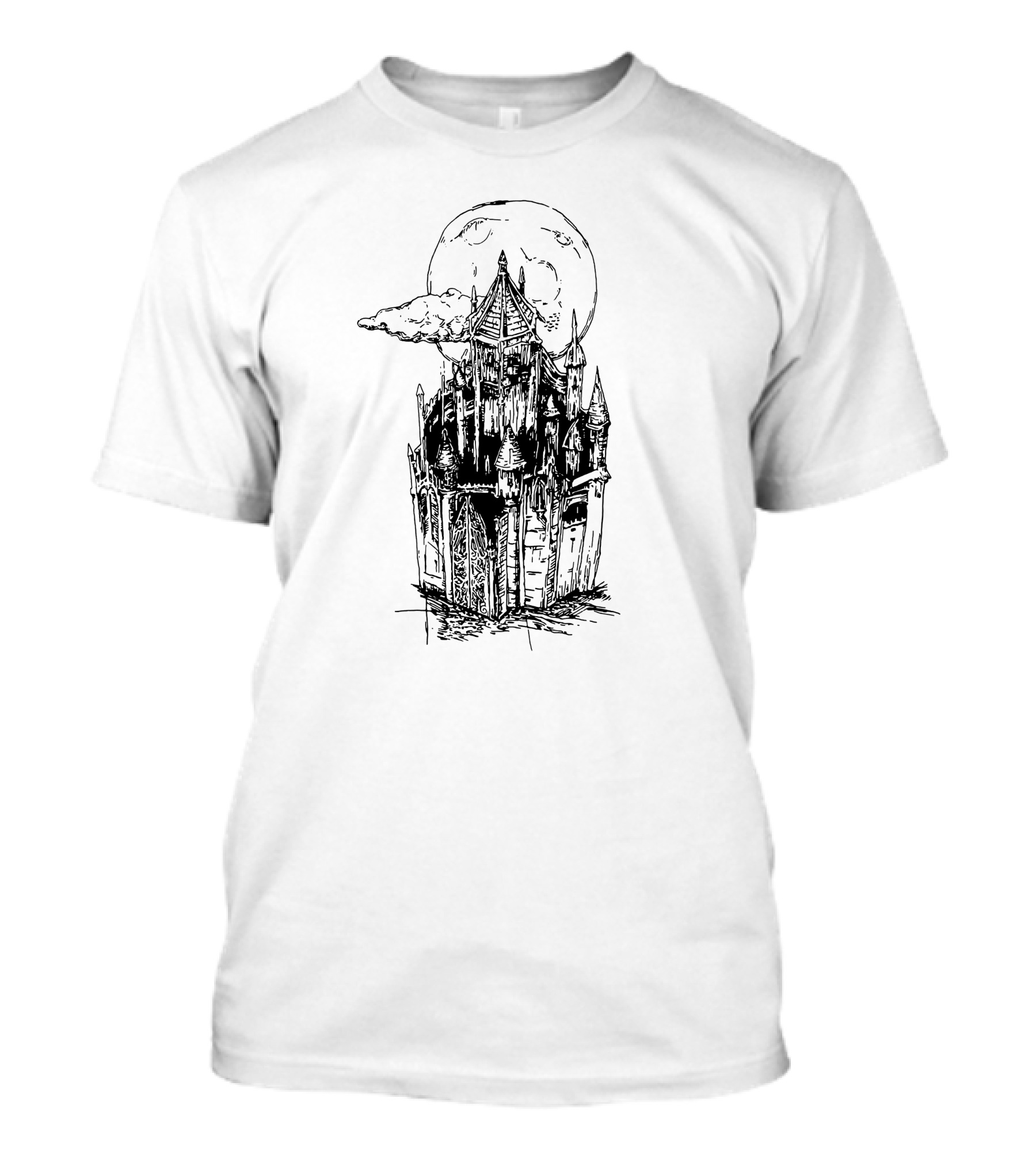 Gothic Moonlit Castles T-Shirt