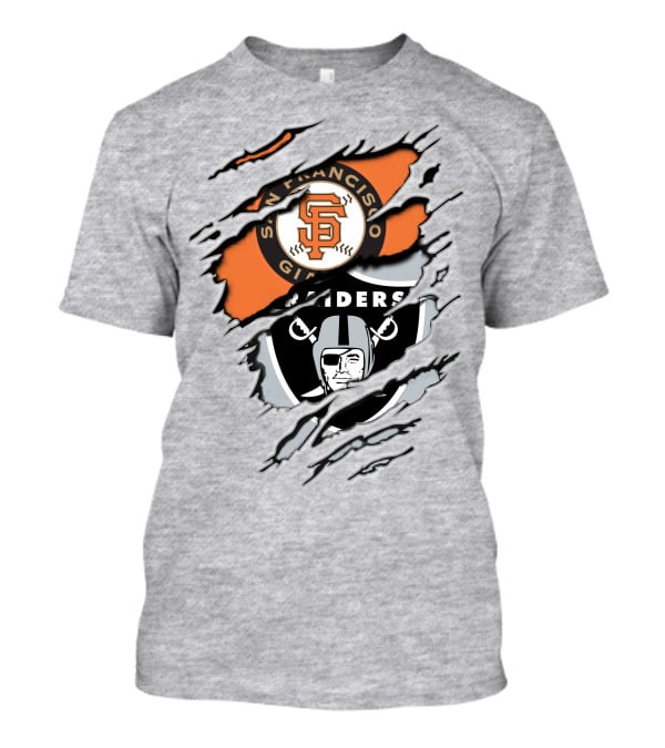 San Francisco Giants Raiders Logo Mashup T-Shirt