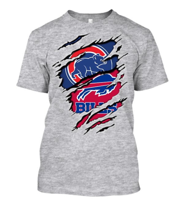 Bills Cubs Buffalo Football Chicago Baseball Crossover T-Shirt