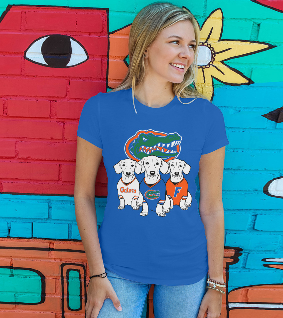 Florida Gators Dachshund Dogs T-Shirt