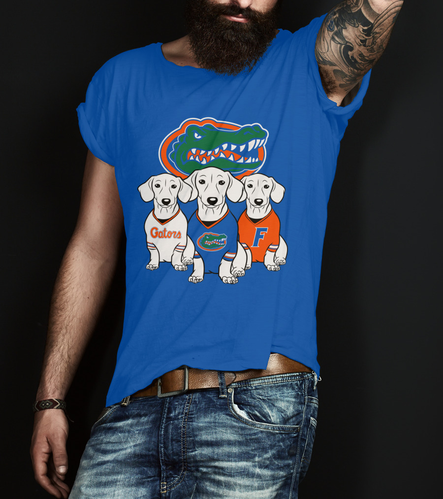Florida Gators Dachshund Dogs T-Shirt