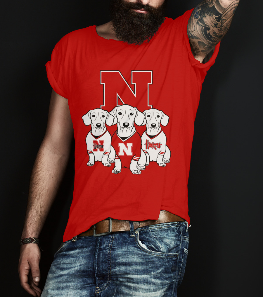 Nebraska Huskers Dachshund T-Shirt