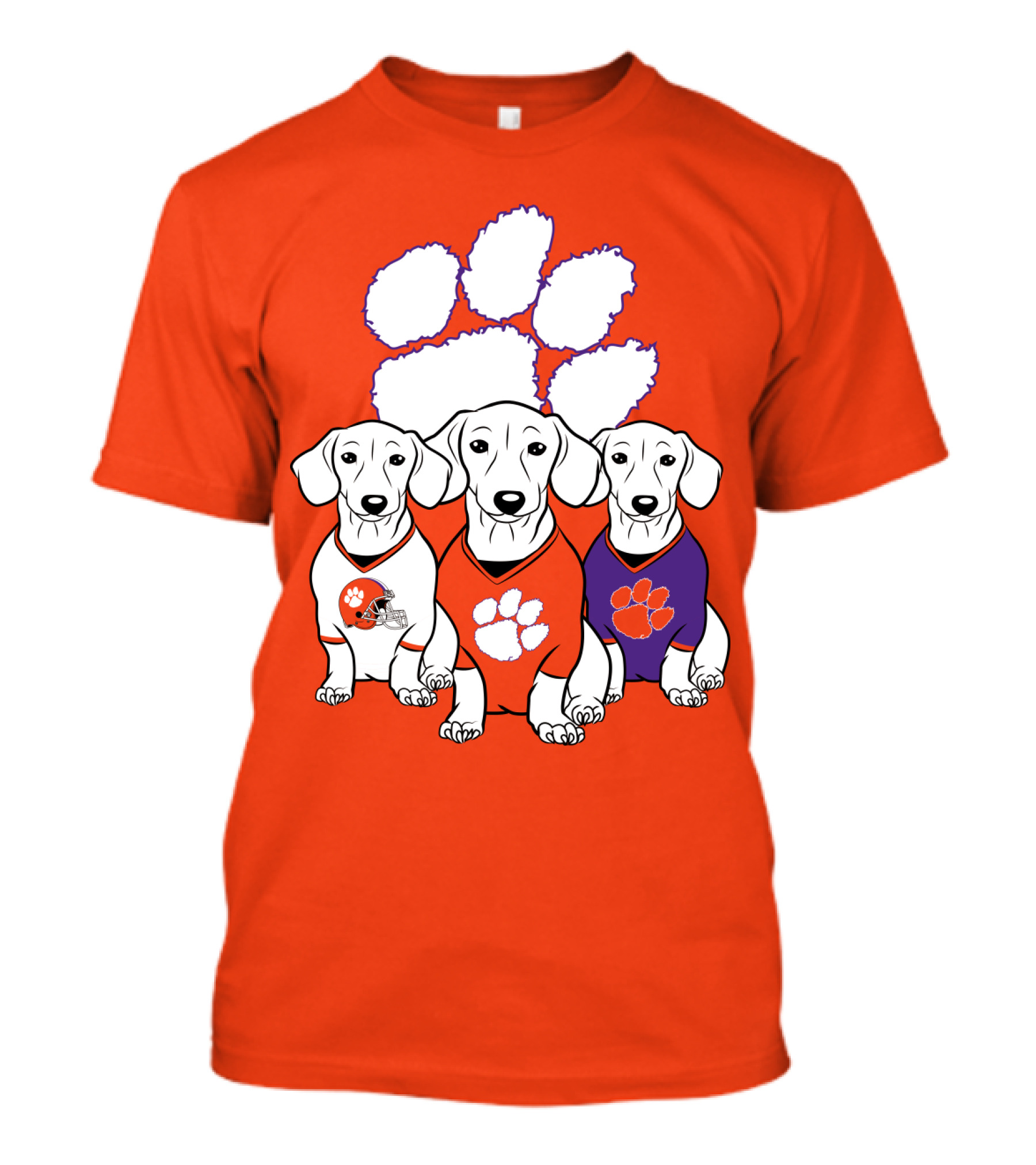 Clemson Tigers Dachshund T-Shirt