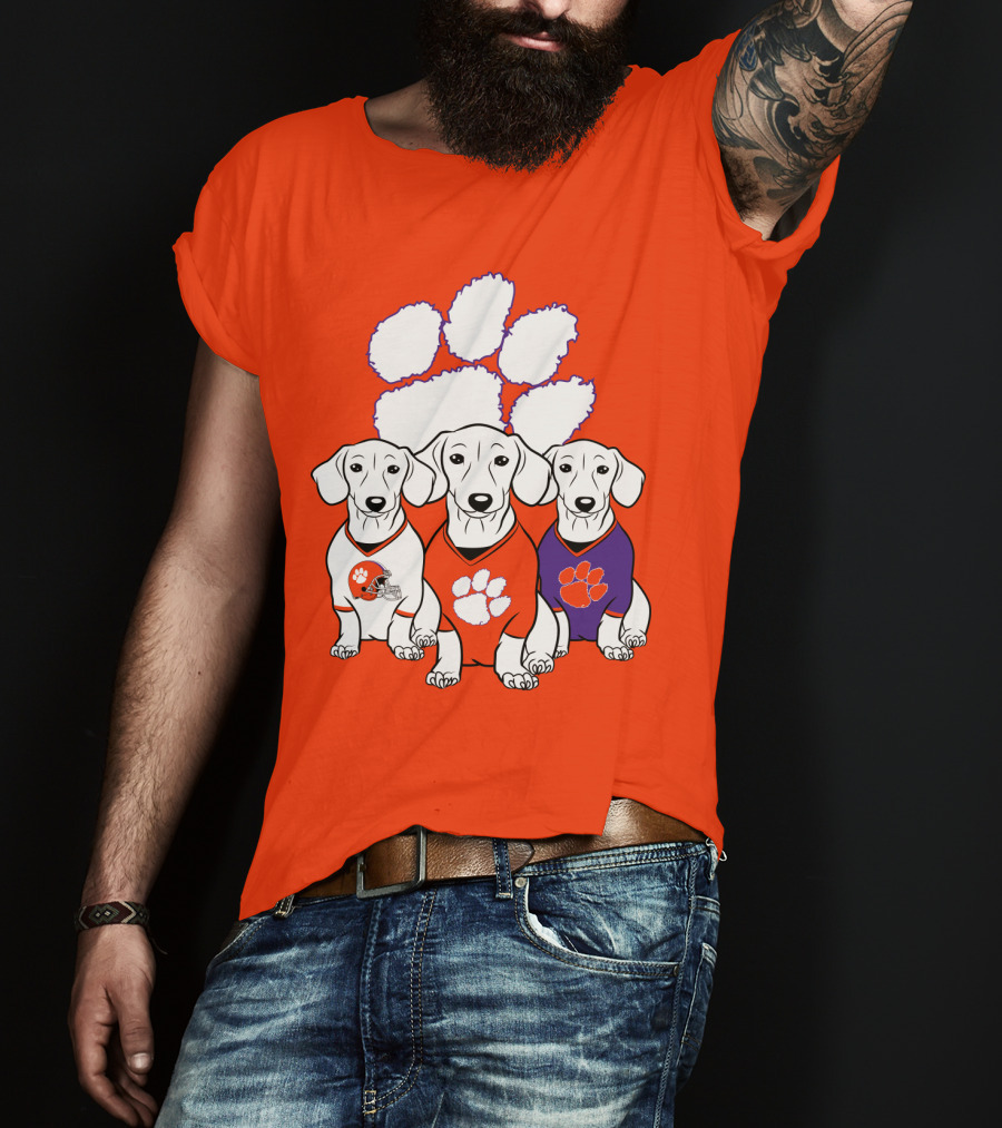 Clemson Tigers Dachshund T-Shirt