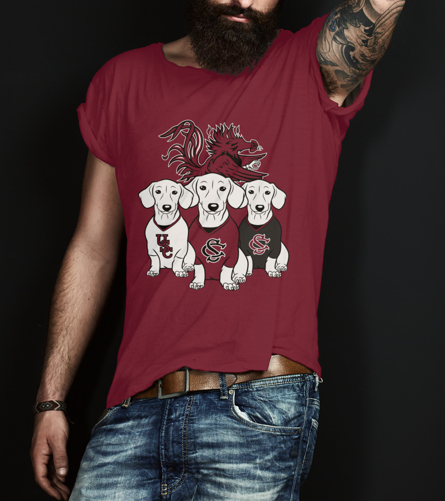 Usc Gamecocks Dogs T-Shirt