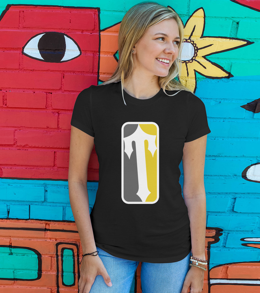 Trapstar X Central Cee 23 Sold Out T Logo Monochrome Yellow T-Shirt